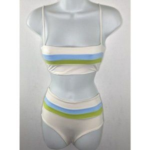 L*Space Women's $198 Portia Striped Bikini Swim Set Size M